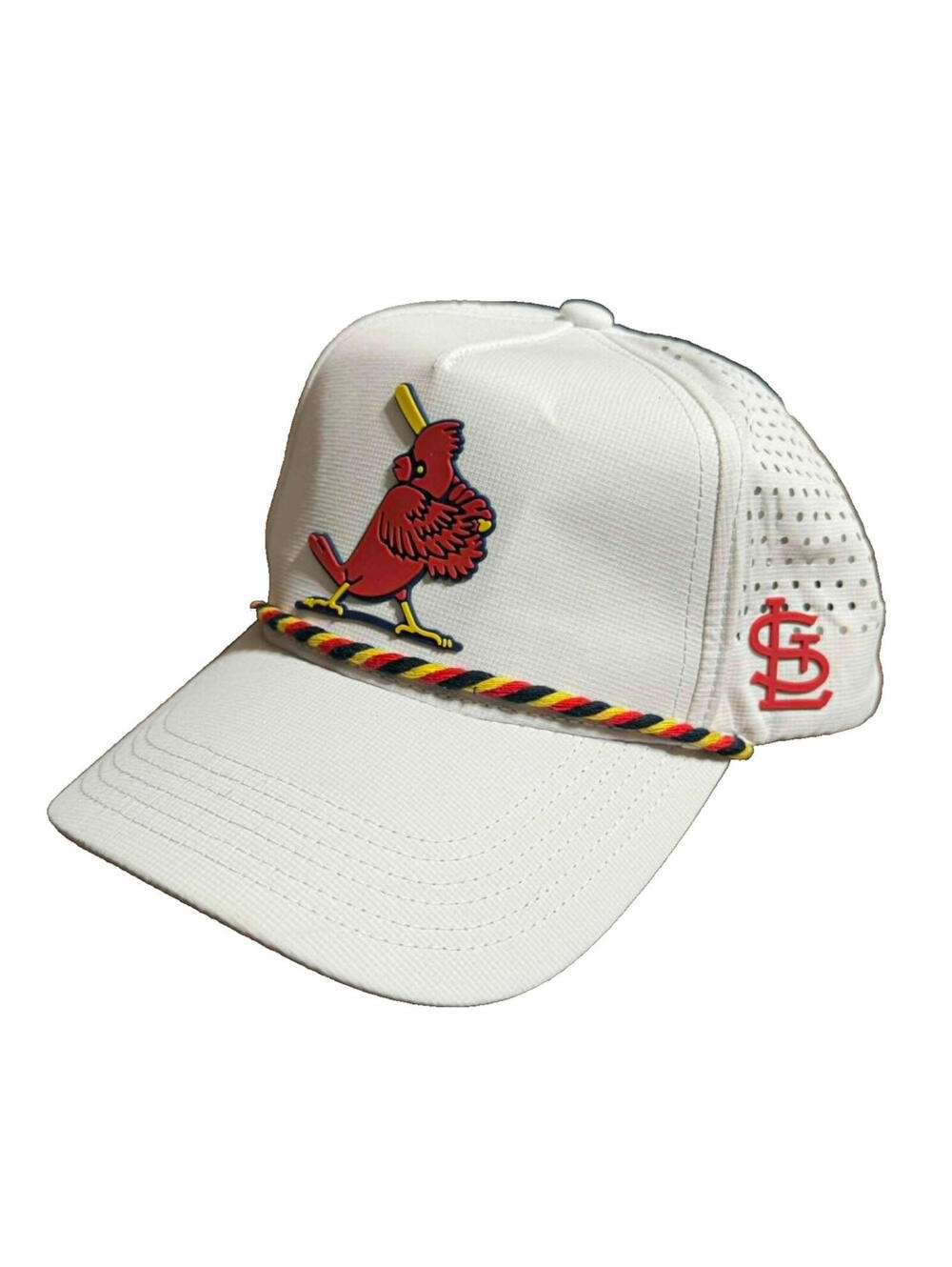 ST LOUIS CARDINALS White Snapback Hat Cap MLB Bayer Logo Golf Baseball